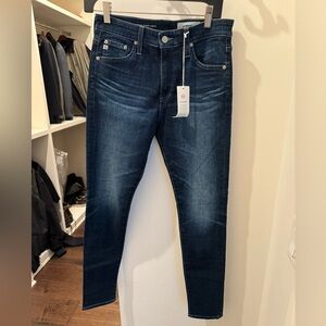NWT AG Women’s Farrah High Rise Skinny Ankle Blue Jeans